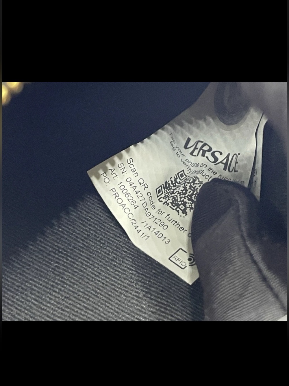 Versace Snakeskin Clutch - Black and Cream Authentic $1300 Retail Brand new Tags - Picture 13 of 13